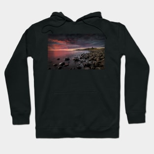 Dunstanburgh Castle Pink Dawn Hoodie